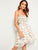 Plants Print Off The Shoulder Shirred Dress