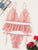 Floral Lace Garter Lingerie Set