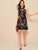 Floral Print Halter Dress