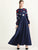 Floral Embroidered Bishop Sleeve Maxi Dress
