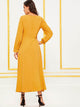 Scallop Scoop Neck Maxi Dress