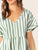 Keyhole Back Striped Smock Dress