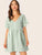 Keyhole Back Striped Smock Dress