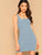 Solid Rib-knit Bodycon Tank Dress