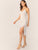 Crisscross Back Split Hem Lace Dress