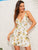 Floral Print Surplice Neck Cami Sundress