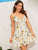 Floral Print Surplice Neck Cami Sundress