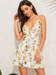 Floral Print Surplice Neck Cami Sundress
