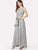 Striped Bow Tie Waist Maxi Dress
