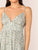 Ditsy Floral Empire Waist Ruffle Hem Ruched Slip Dress
