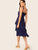 Knot Strap Frill Trim Layered Dress