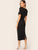 Hook and Eye Front Sweetheart Neck Pencil Dress
