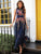 Simplee Embroidered Mesh Overlay Sleeveless Dress