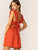 Ruffle Trim Tie Back Dress