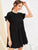 Solid Ruffle Spliced Dress
