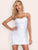 Zip Back Ruched Detail Mini Bodycon Slip Dress