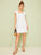 Eyelet Embroidery Square Neck Ruffle Hem Dress