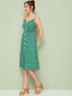 Ditsy Floral Print Button Front Cami Dress