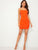 Neon Orange Solid Bodycon Cami Dress