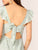 Tie Back Ruffle Trim Ditsy Floral Layered Dress
