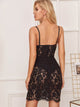 Lace Sheer Split Cami Dress