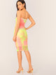 Tie Dye Tube Pencil Dress