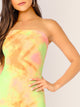 Tie Dye Tube Pencil Dress
