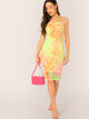 Tie Dye Tube Pencil Dress