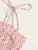 Knot Strap Shirred Back Ditsy Floral Dress