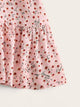 Knot Strap Shirred Back Ditsy Floral Dress
