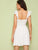 Shirred Back Schiffy Dress With Ruffle Strap