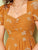 Floral Print Ruched Front Flare Dress