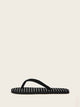 Striped Print Flip Flops