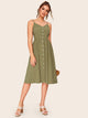 Single Breasted Cami Dress
