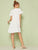 Flounce Sleeve Smock Dress