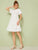 Flounce Sleeve Smock Dress