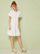 Flounce Sleeve Smock Dress