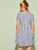 Striped Button Front Babydoll Dress
