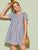 Striped Button Front Babydoll Dress