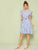 Ruffle Hem Self Tie Striped Dress