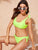 Neon Lime Self Tie Bikini Set