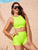 Neon Green Racerback Top With Shorts 2 Piece Swim