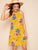Floral Print Halter Dress