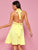 Tie Back Halter Neck Skater Dress