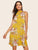 Floral Print Halter Dress
