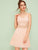 Contrast Lace Solid Cami Dress