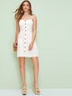 Sweetheart Neck Pocket Front Button Up Tea Dress