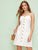 Pocket Patch Button Front Shirred Slip Dress