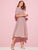 Allover Print Puff Sleeve Button Detail Dress