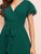 Surplice Front Belted Chiffon Dress